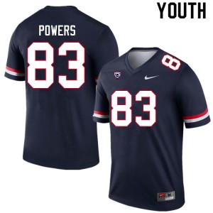 Youth Colby Powers Navy University of Arizona #83 Jersey 112338-977