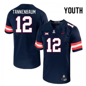 Youth Cole Tannenbaum Navy University of Arizona #12 Big 12 Conference Jersey 353857-944