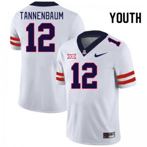 Youth Cole Tannenbaum White Wildcats #12 Big 12 Conference Jersey 932456-357