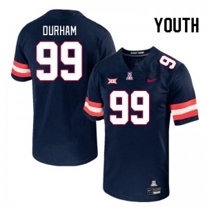 Youth Cyrus Durham Navy Arizona Wildcats #99 Big 12 Conference Jersey 172732-657