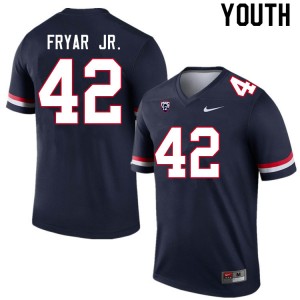 Youth DJ Fryar Jr. Navy Wildcats #42 Jersey 803717-224