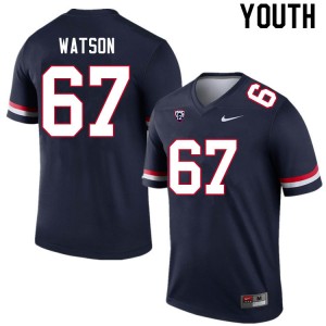 Youth David Watson Navy Arizona #67 Jersey 671909-544