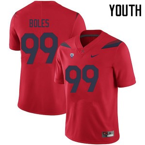 Youth Dereck Boles Red Arizona #99 Jersey 635295-990