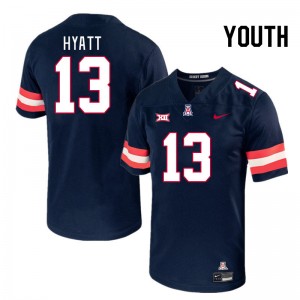 Youth Devin Hyatt Navy Arizona #13 Big 12 Conference Jersey 882830-664