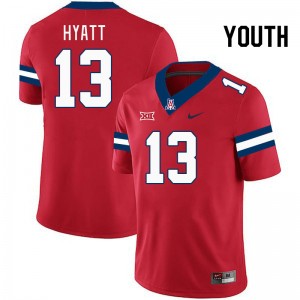 Youth Devin Hyatt Red Arizona #13 Big 12 Conference Jersey 990383-131