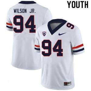 Youth Dion Wilson Jr. White Arizona Wildcats #94 Jersey 298064-660