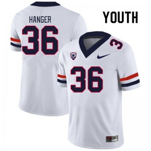 Youth Dominic Hanger White Arizona Wildcats #36 Jersey 805223-227