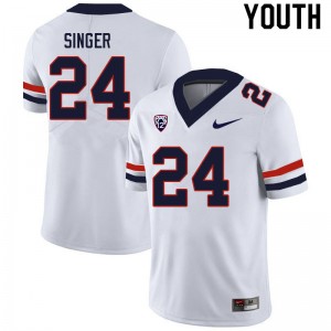 Youth Dorian Singer White Arizona #24 Jersey 721172-449