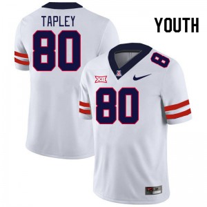Youth Dylan Tapley White Arizona Wildcats #80 Big 12 Conference Jersey 636542-117