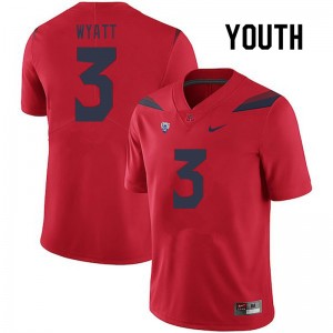 Youth Dylan Wyatt Red Arizona Wildcats #3 Jersey 462526-363