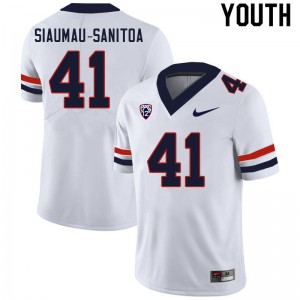 Youth Eddie Siaumau-Sanitoa White Arizona #41 Jersey 364955-512