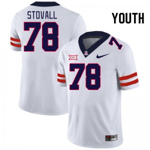 Youth Grayson Stovall White Wildcats #78 Big 12 Conference Jersey 730575-643