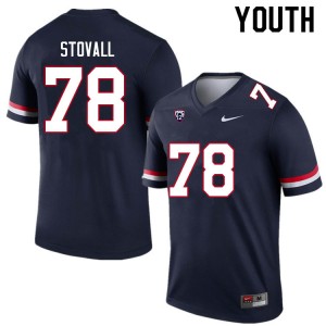 Youth Grayson Stovall Navy University of Arizona #78 Jersey 737019-906