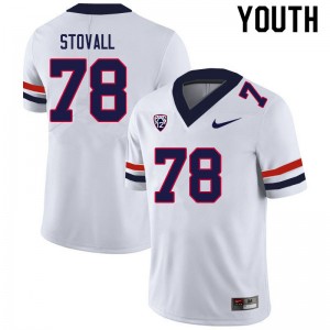 Youth Grayson Stovall White University of Arizona #78 Jersey 420757-278