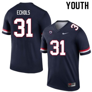 Youth Hunter Echols Navy Arizona Wildcats #31 Jersey 116862-450