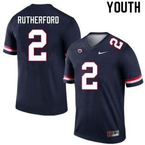 Youth Isaiah Rutherford Navy Arizona Wildcats #2 Jersey 489406-402