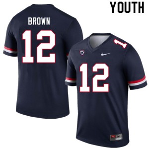 Youth JB Brown Navy University of Arizona #12 Jersey 667125-834