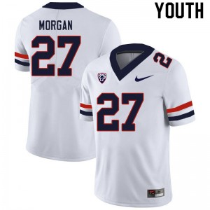 Youth Jakelyn Morgan White Arizona #27 Jersey 117231-374
