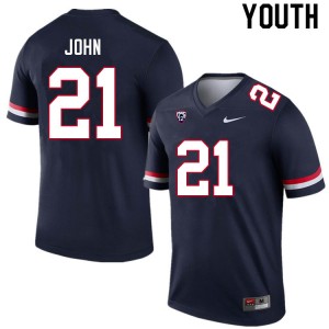 Youth Jalen John Navy Wildcats #21 Jersey 994506-866