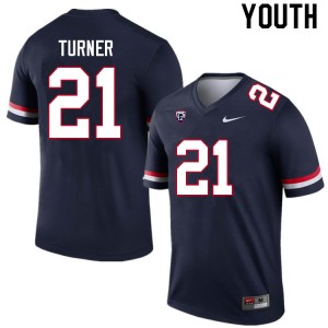 Youth Jaxen Turner Navy Wildcats #21 Jersey 812802-800