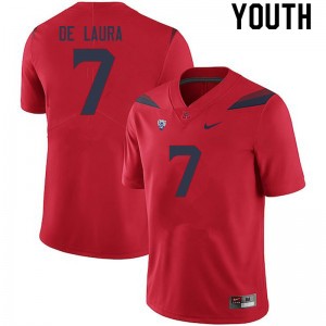 Youth Jayden de Laura Red Wildcats #7 Jersey 218245-884