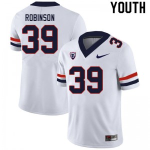Youth Jeffrey Robinson White Arizona Wildcats #39 Jersey 856606-283