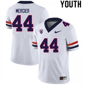 Youth Jeremy Mercier White Wildcats #44 Jersey 346848-639