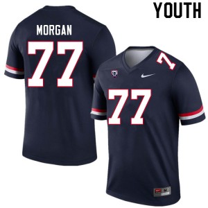 Youth Jordan Morgan Navy Wildcats #77 Jersey 864096-668