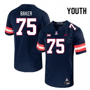 Youth Josh Baker Navy Arizona #75 Big 12 Conference Jersey 308546-961