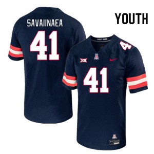 Youth Julian Savaiinaea Navy Wildcats #41 Big 12 Conference Jersey 890941-136