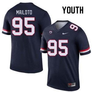 Youth Keanu Mailoto Navy Arizona Wildcats #95 Jersey 514977-973