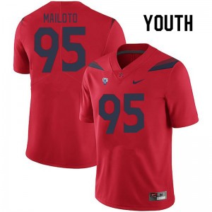 Youth Keanu Mailoto Red University of Arizona #95 Jersey 159449-784