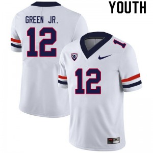Youth Kevin Green Jr. White Wildcats #12 Jersey 341191-426