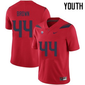 Youth Kurtis Brown Red University of Arizona #44 Jersey 280341-135