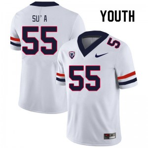 Youth Leviticus Su'a White Arizona #55 Jersey 821563-912