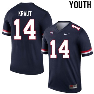 Youth Logan Kraut Navy Arizona Wildcats #14 Jersey 368985-892