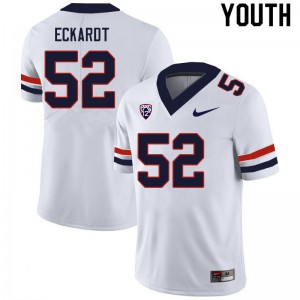 Youth Lucas Eckardt White Wildcats #52 Jersey 509422-861