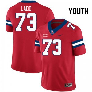 Youth Matthew Lado Red Wildcats #73 Big 12 Conference Jersey 724613-671