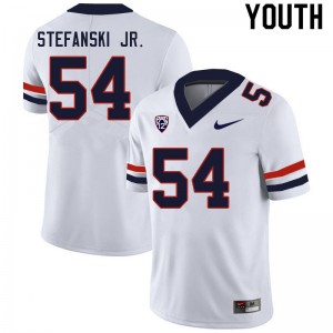 Youth Matthew Stefanski Jr. White University of Arizona #54 Jersey 962531-338