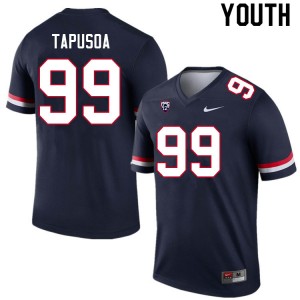 Youth Myles Tapusoa Navy University of Arizona #99 Jersey 782294-948
