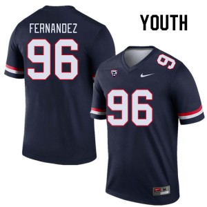 Youth Nick Fernandez Navy Wildcats #96 Jersey 559957-627