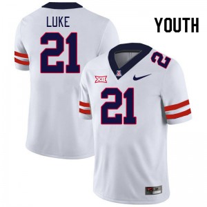 Youth Rayshon Luke White Arizona #21 Big 12 Conference Jersey 742275-714