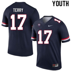 Youth Regen Terry Navy University of Arizona #17 Jersey 985664-781