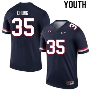 Youth Samuel Chung Navy University of Arizona #35 Jersey 948543-838