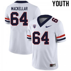 Youth Seth MacKellar White Arizona Wildcats #64 Jersey 880867-625