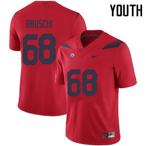 Youth Tedy Bruschi Red Arizona Wildcats #68 Jersey 370992-816