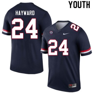 Youth Treshaun Hayward Navy Arizona Wildcats #24 Jersey 912935-364