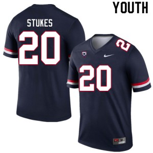 Youth Treydan Stukes Navy Arizona #20 Jersey 874301-635