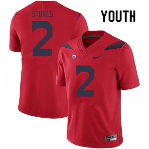 Youth Treydan Stukes Red Arizona Wildcats #2 Jersey 943763-778