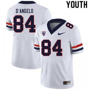 Youth Tristen D'Angelo White University of Arizona #84 Jersey 384753-315